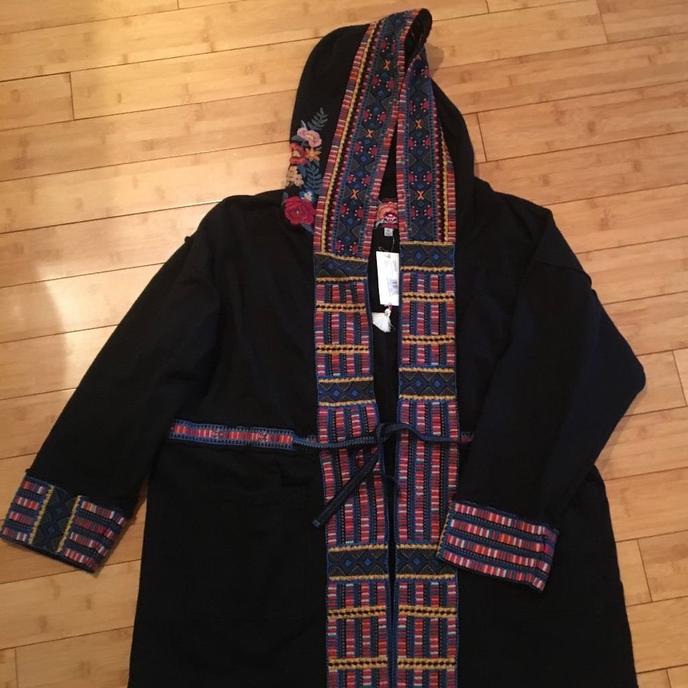 NWT  JOHNNY WAS Tia Hooded Anorak Coat XXL
